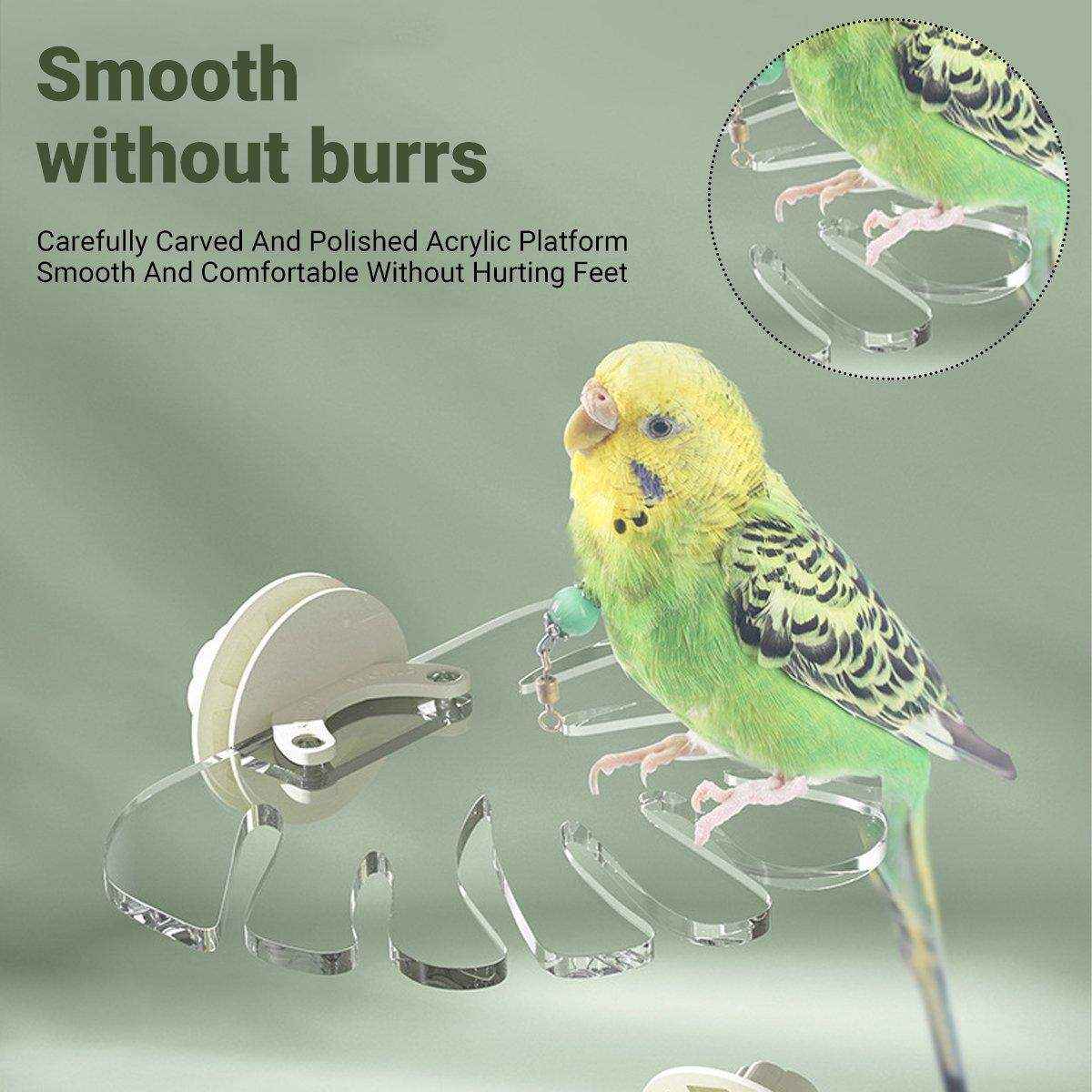 Premium Acrylic Bird Stand Parrot Stand Bird Toys
