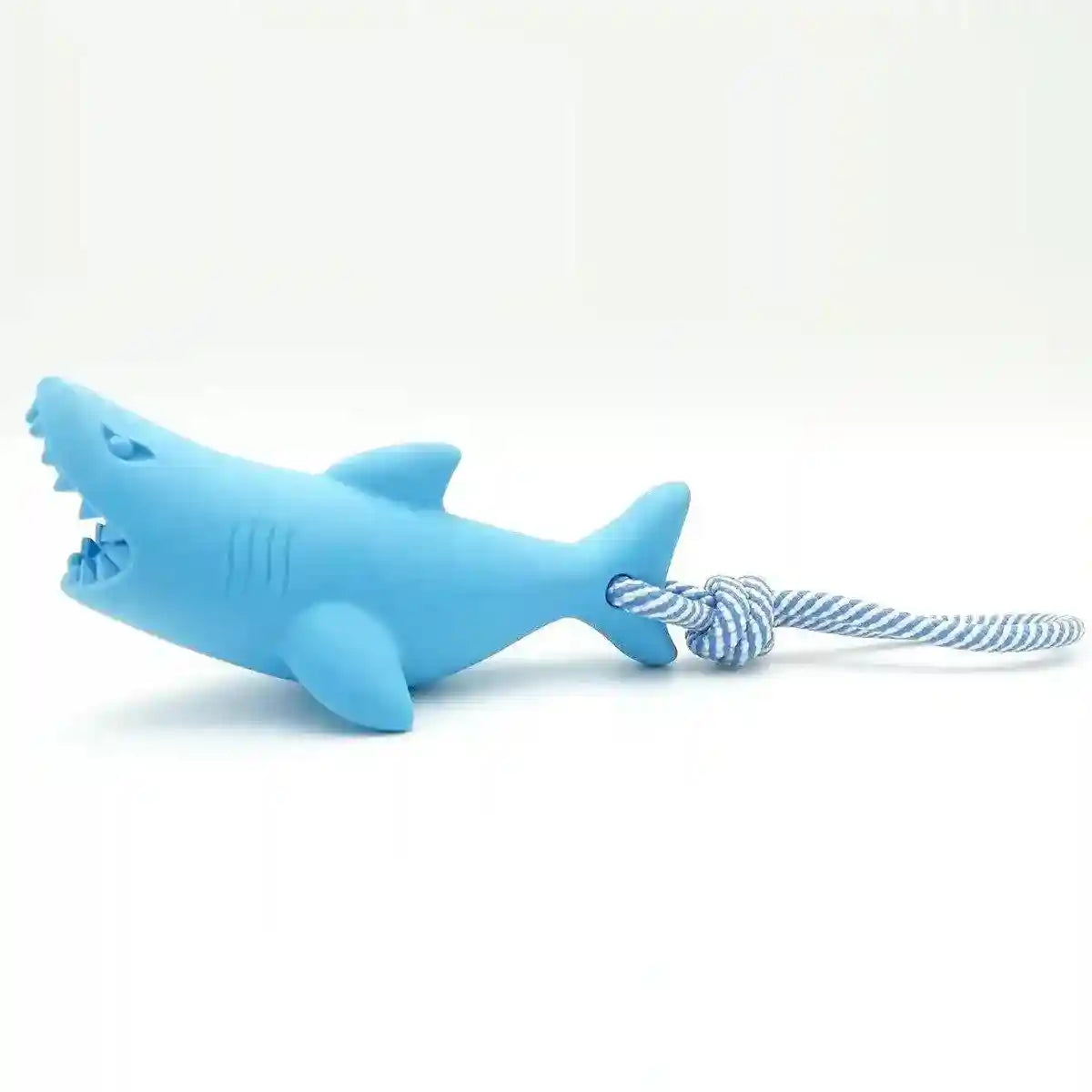 Interactive Dog Chew Toy Blue Shark Floating Pet Toy