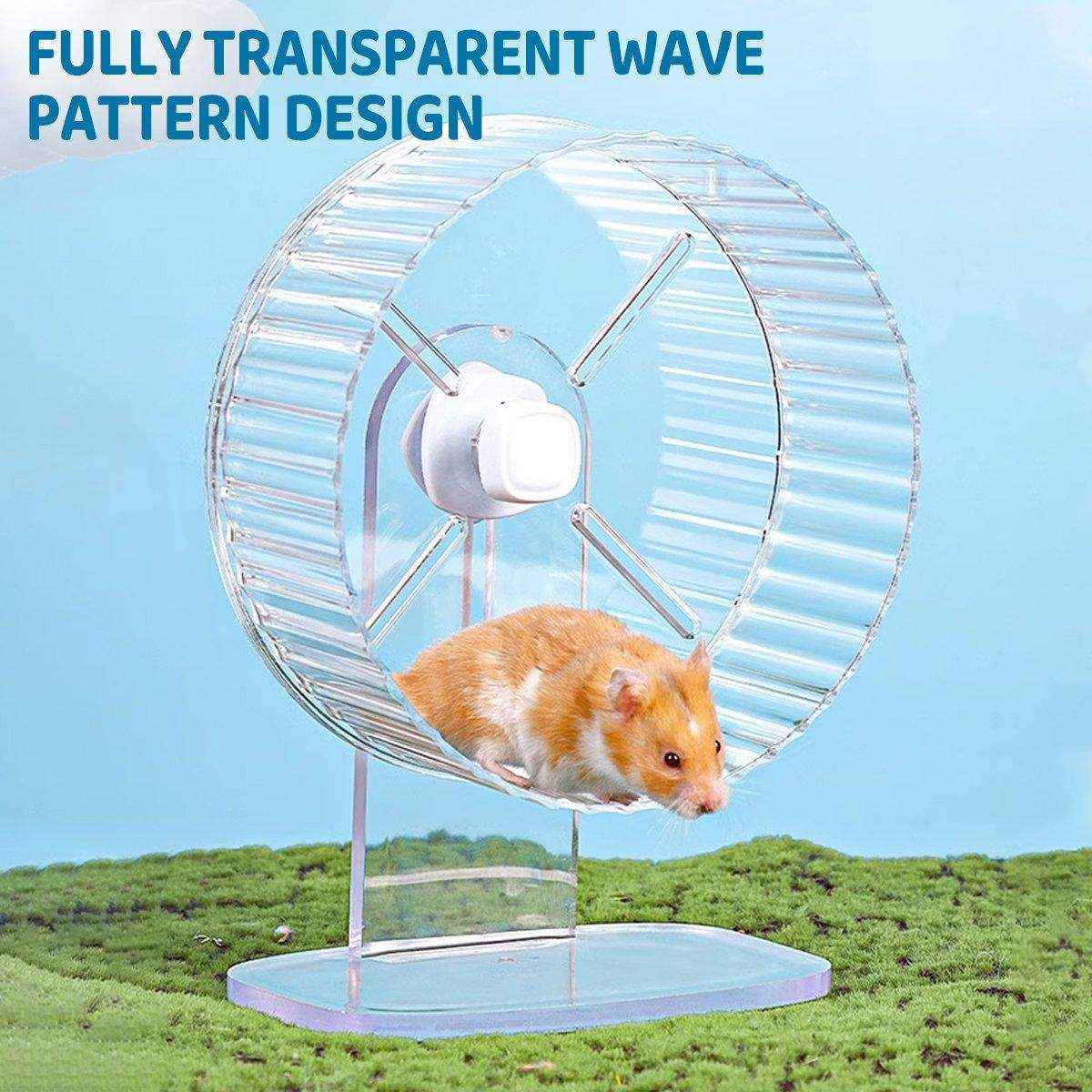 Hamster Silent Running Wheel for Cage Adjustable & Noiseless Exercise Wheel