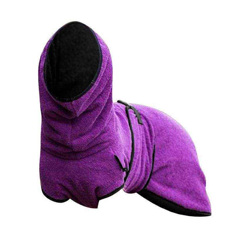 Pet Bathrobe Clothes Dog Towel Drying Robe Soft Warm Sleepwear Super Absorbent