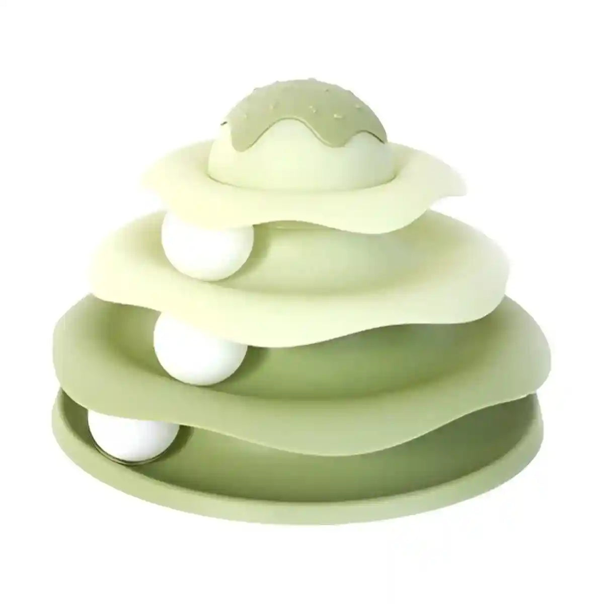 Funny Cat Toy Pet Toys Plastic Tower Interactive Track Ball Playing Game 3 Level