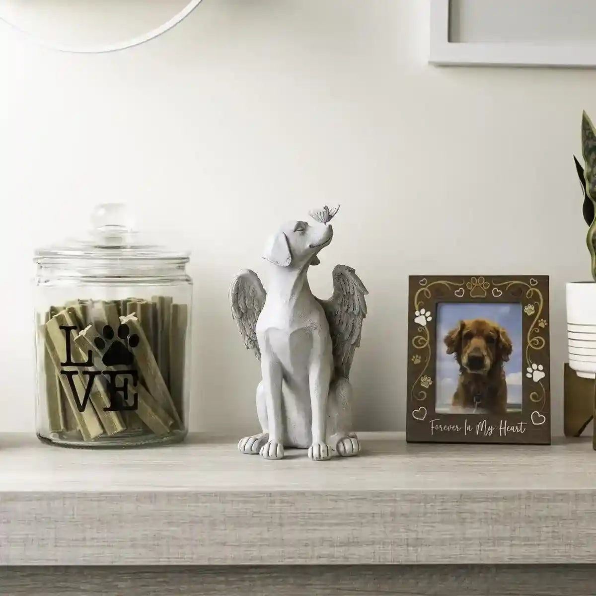 Creative Angel Dog Resin Ornaments Pet Souvenirs Angel Wings