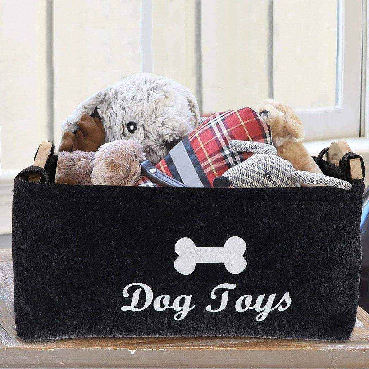 Large Felt Storage Basket for Dog Toys Dirty Clothes Sundries Home Organizer
