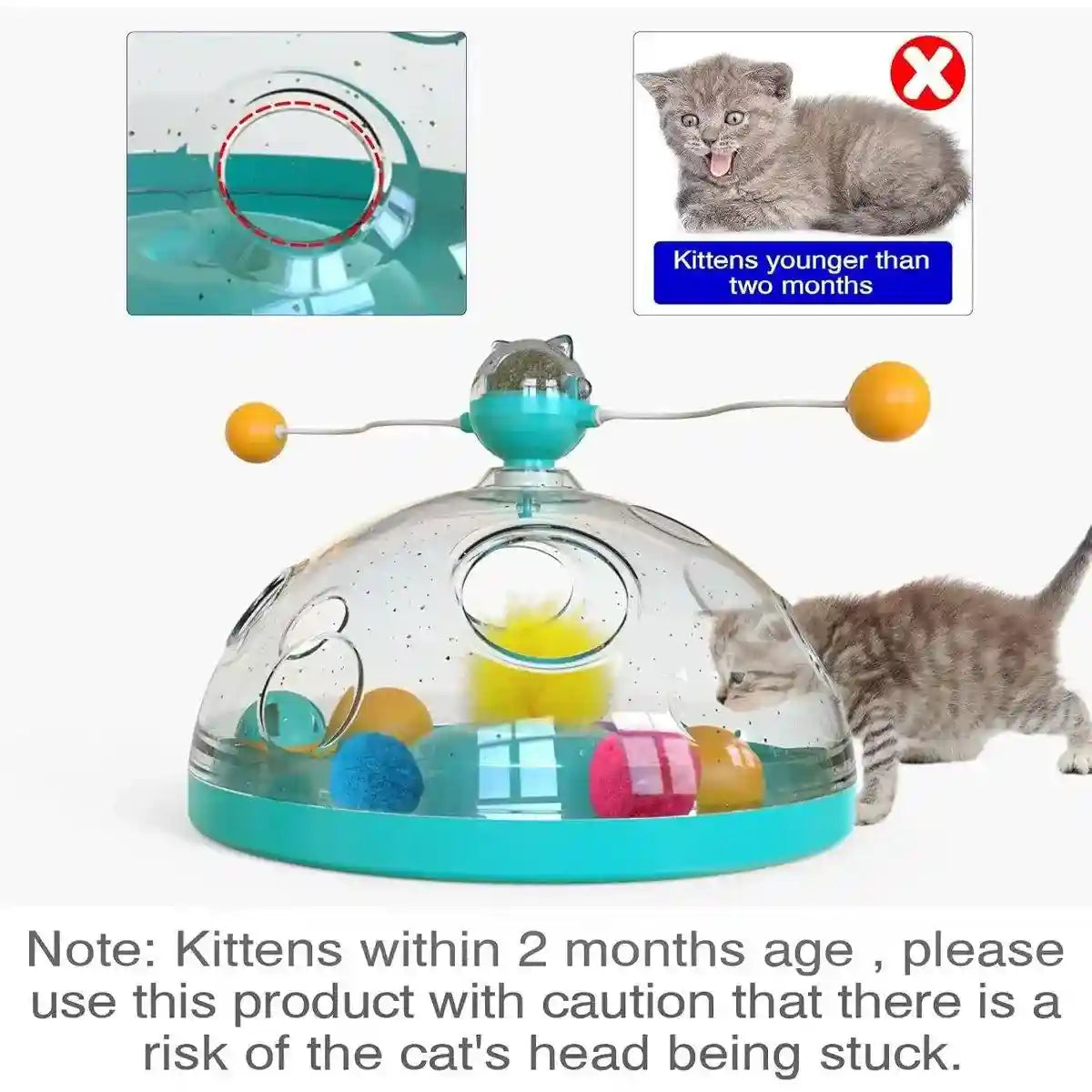 Interactive Windmill Catnip Toys for Indoor Cats Engaging & Fun Playtime