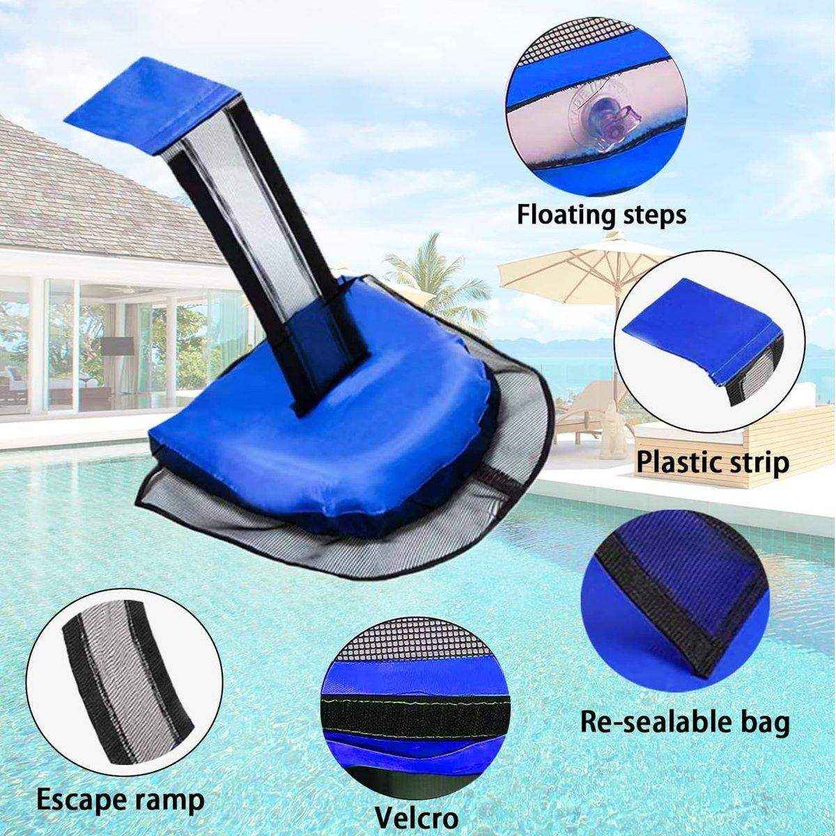 Swimming Pool Critter Saver Animal Escape Ramp Frog Log High Visibility