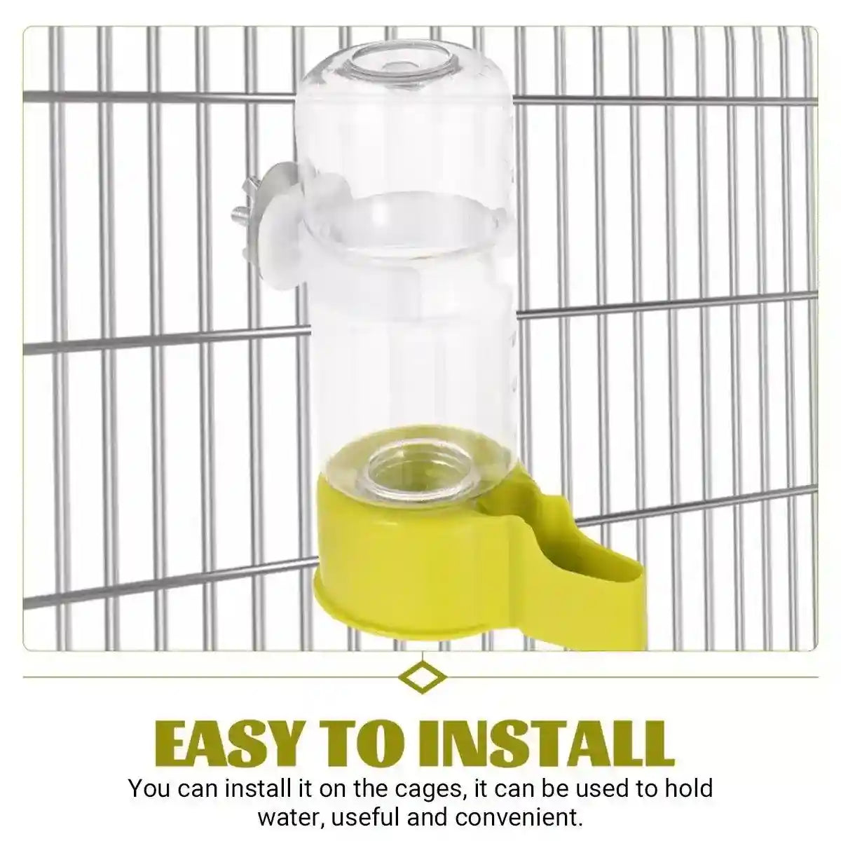 Automatic Bird Water Feeder Convenient Cage Attachment & Easy Refill