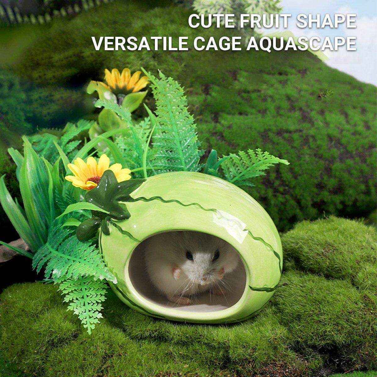 Ceramic Hamster Nest Shelter Landscaping Supplies Small Animal Hideout House