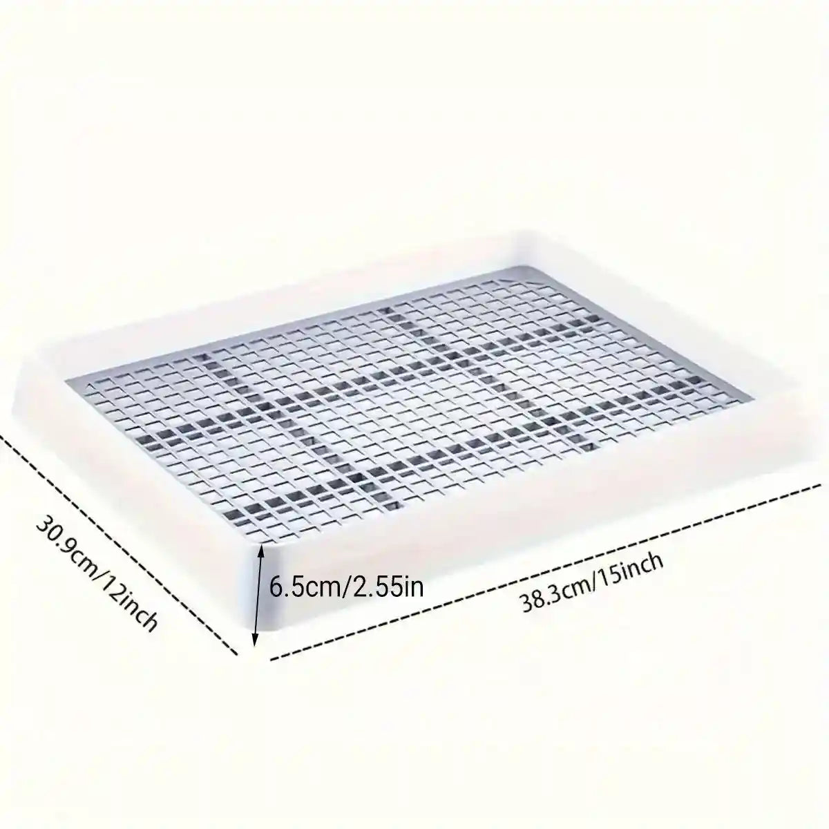 Large Rabbit Litter Box with High-Sided Design