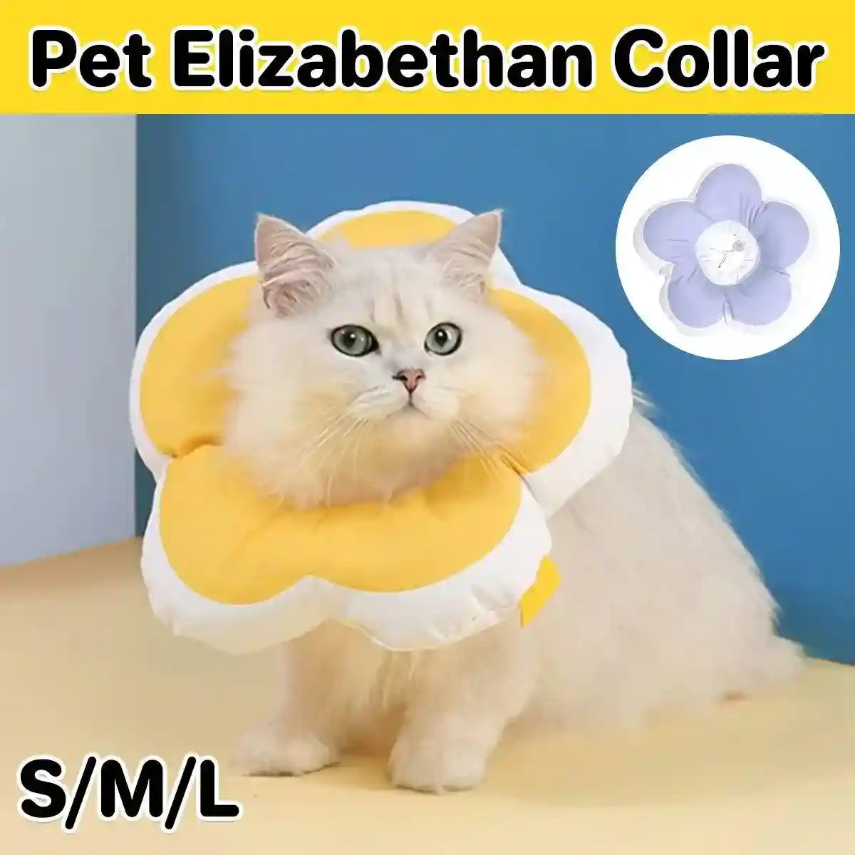 Elizabeth Pet Collar for Comfort & Style Adjustable Pet Neck Collar