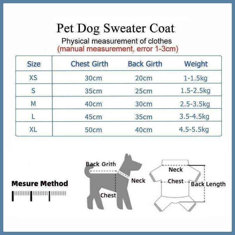 Warm Knitted Winter Pet Sweater Puppy Cat Dog Cozy Jumper