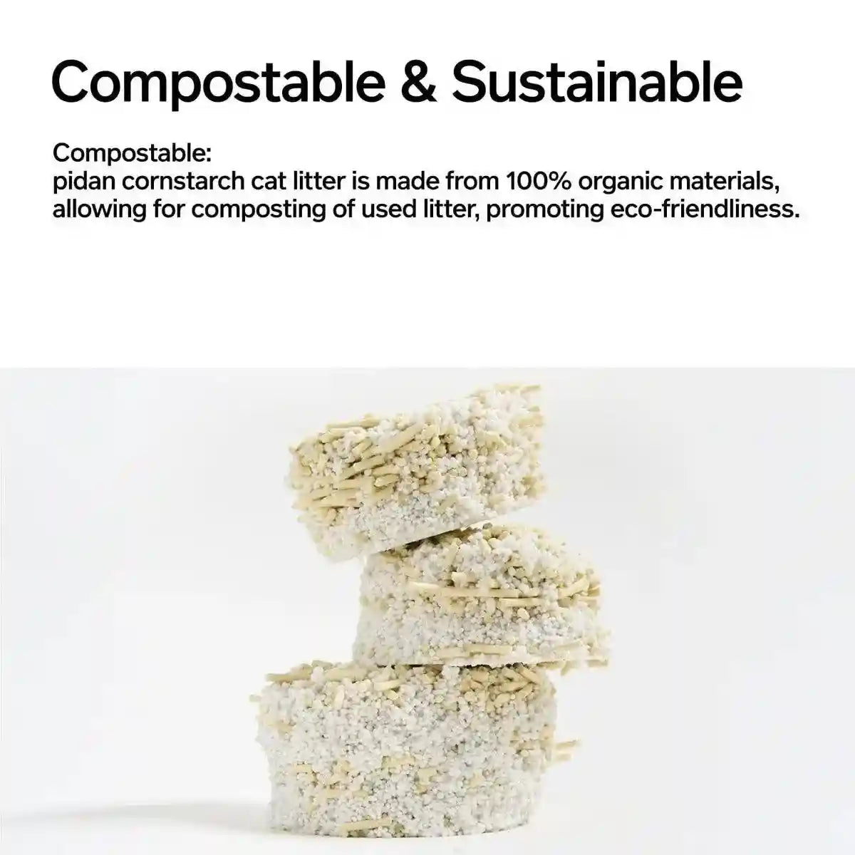 Pidan Corn Starch Tofu Mixed Cat Sand 2.4KG*4