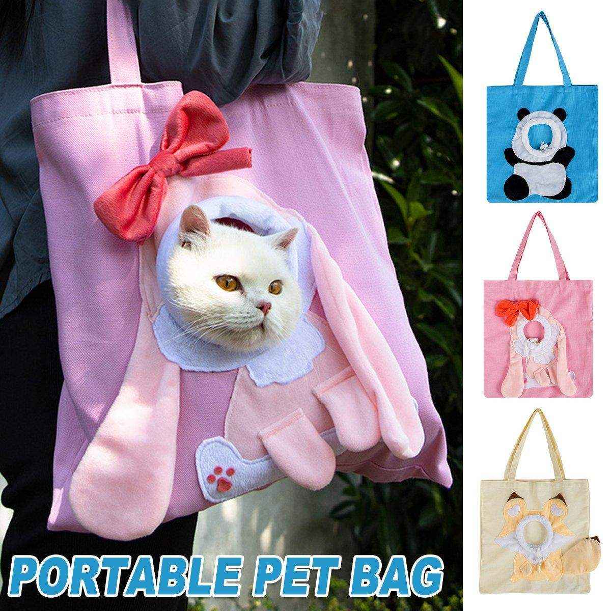 Portable Cat Carrier Bag Pet Sling Breathable & Scratch-Resistant