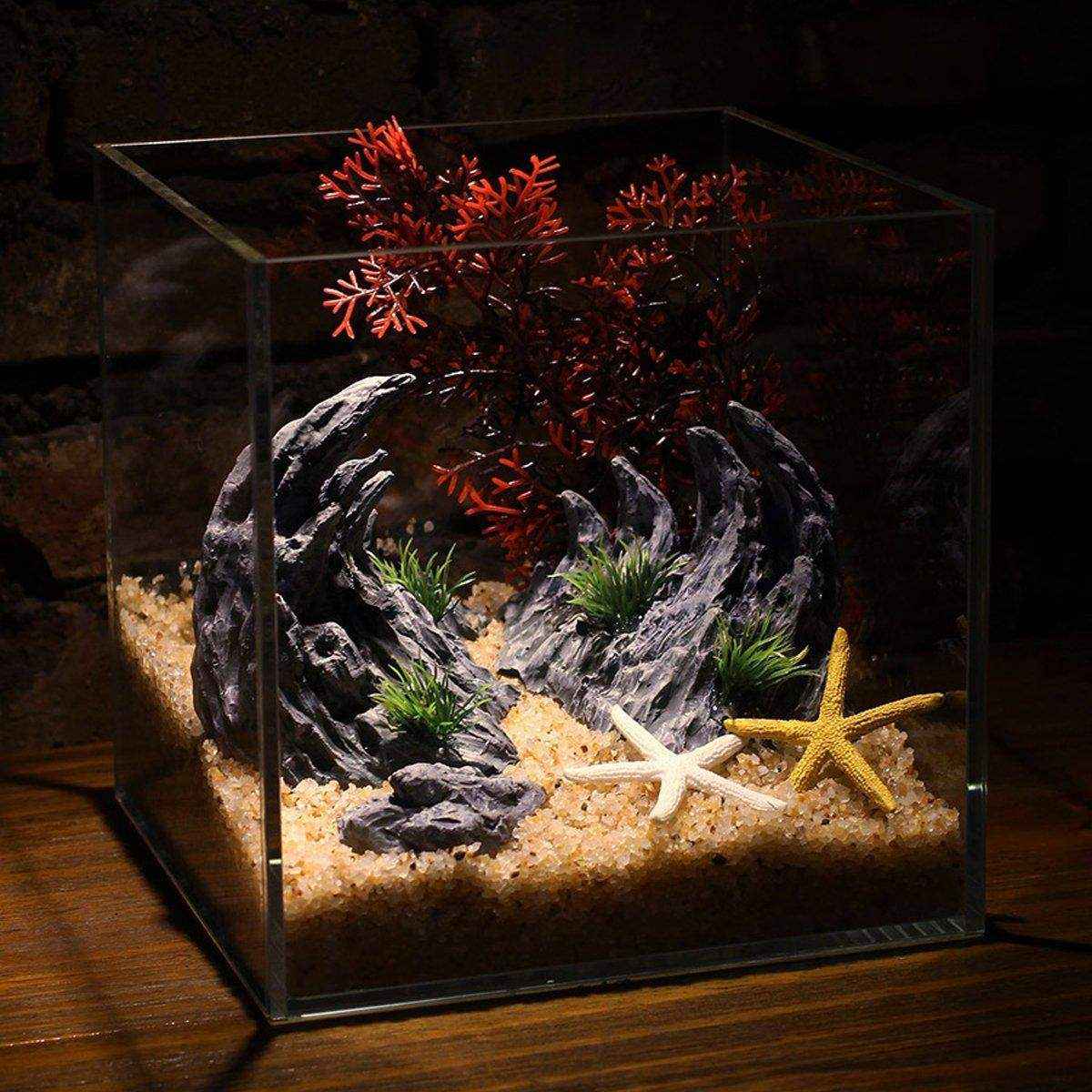 Dragon Stone Aquarium Rocks for Aquascape Resin Decorative Ornament