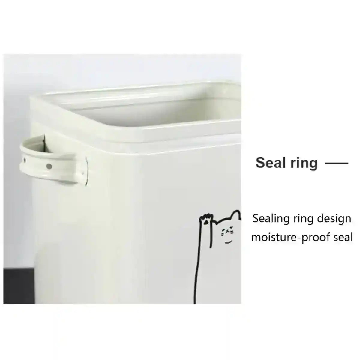 Pet Food Storage Container with Measuring Scoop 6L