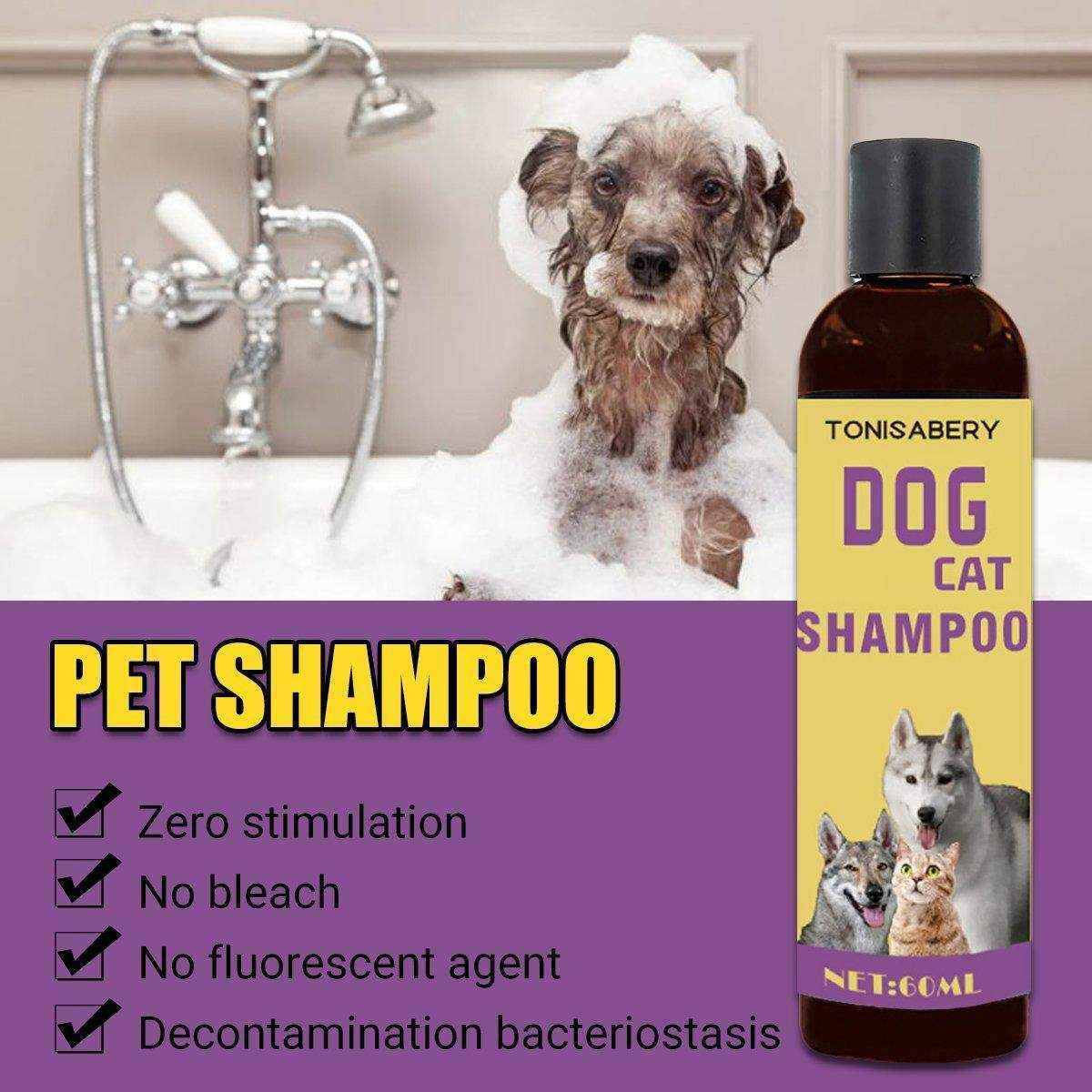 Natural Pet Shampoo for Dogs and Cats Gentle and Deodorizing Formula