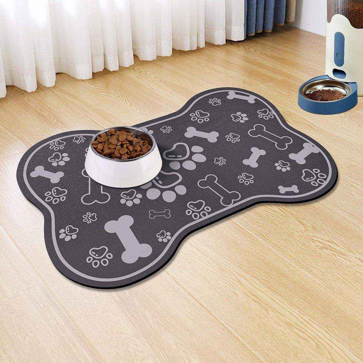 Non-slip Diatom Mud Pet Feeding Mat Absorbent & Dirt-Resistant Dog Placemat