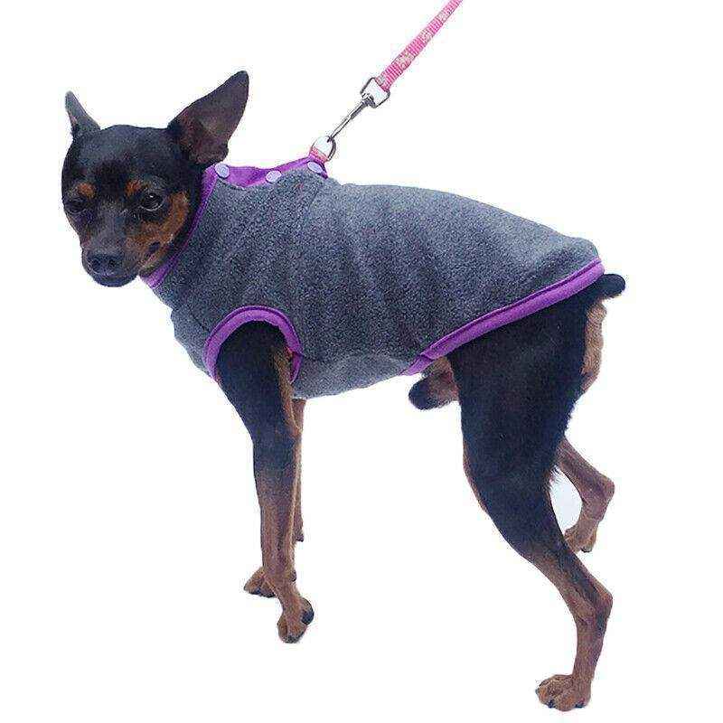 Winter Fleece Dog Jumper for Small to Medium Pets Warm & Soft Vest