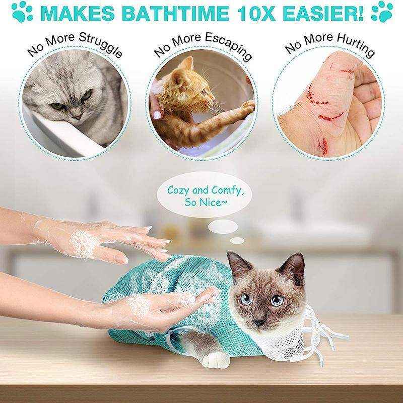 Cat Grooming Bath Bag 3 Colours