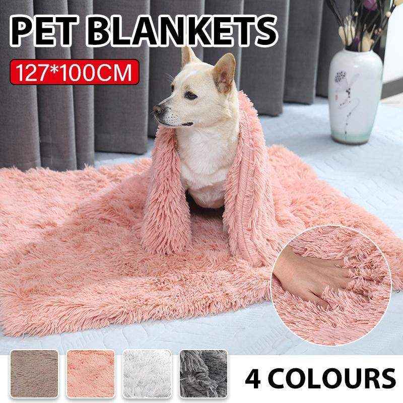 Soft & Durable Dog Blanket Plush Pet Blanket for Dogs Cats