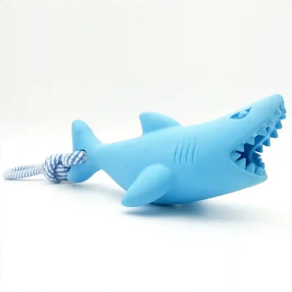 Interactive Dog Chew Toy Blue Shark Floating Pet Toy
