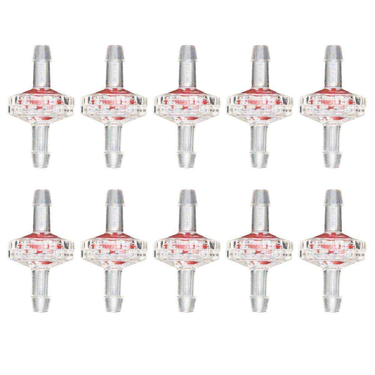 10pcs Plastic Check Valve Water Air Stop Valve for Aquarium Fish Tank Air Pump