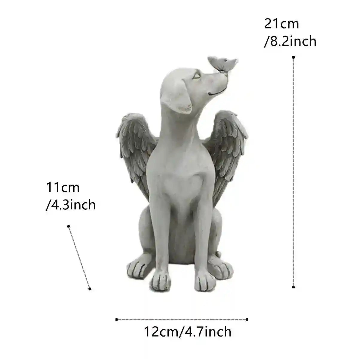 Creative Angel Dog Resin Ornaments Pet Souvenirs Angel Wings