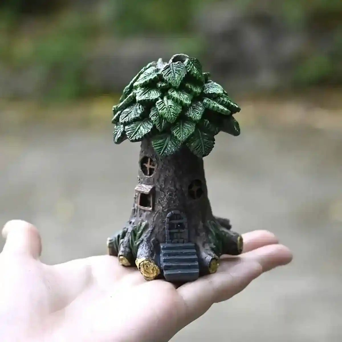 Resin Small Green Tree for Aquariums & DIY Landscapes Realistic Decoration