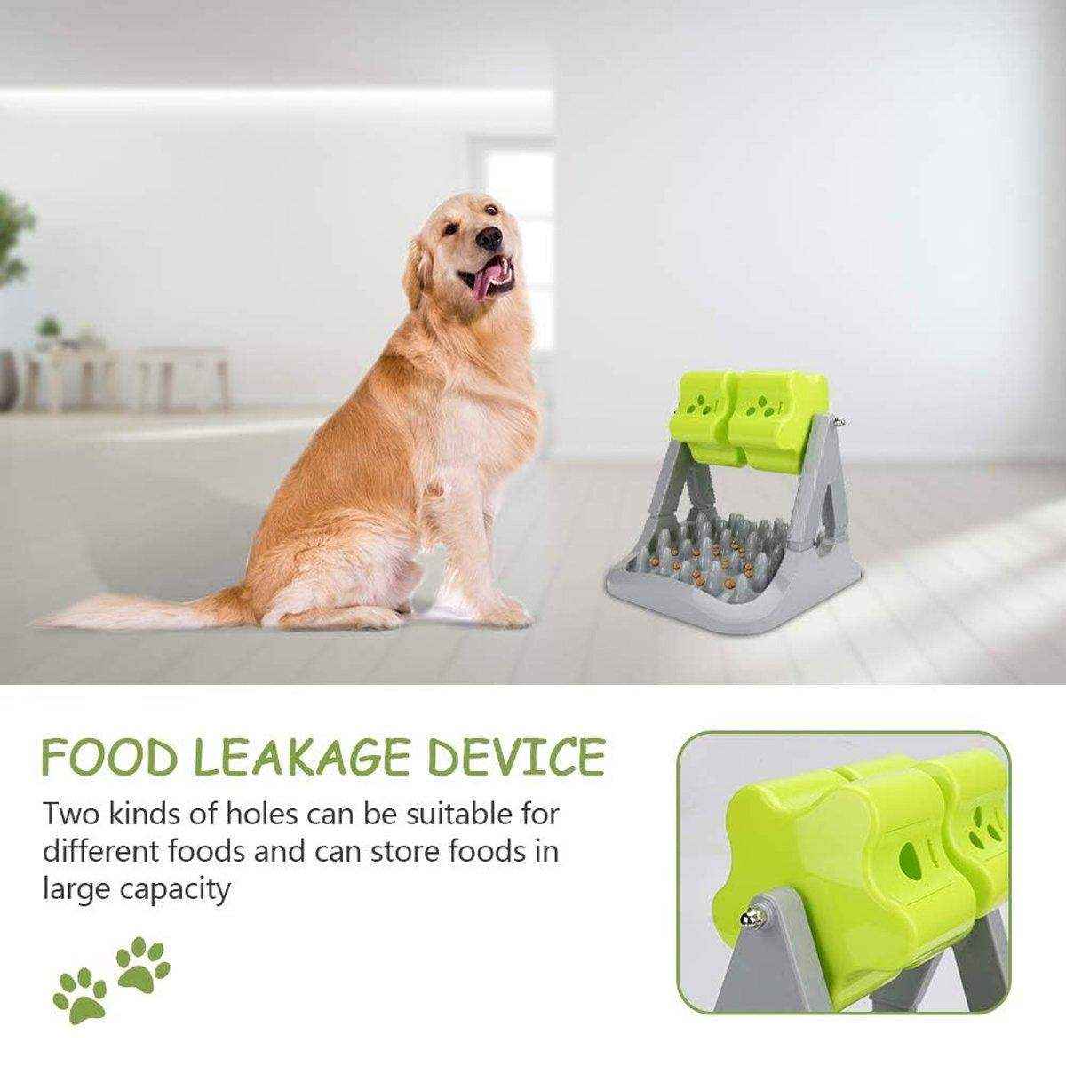 Interactive Pet Food Dispensing Roller Toy Slow Feeder for Dogs & Cats