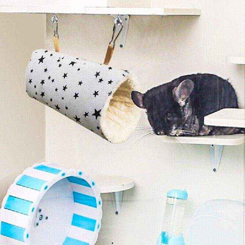 Cozy Canvas Hamster Tubes Tunnel Hammock For Small Pets