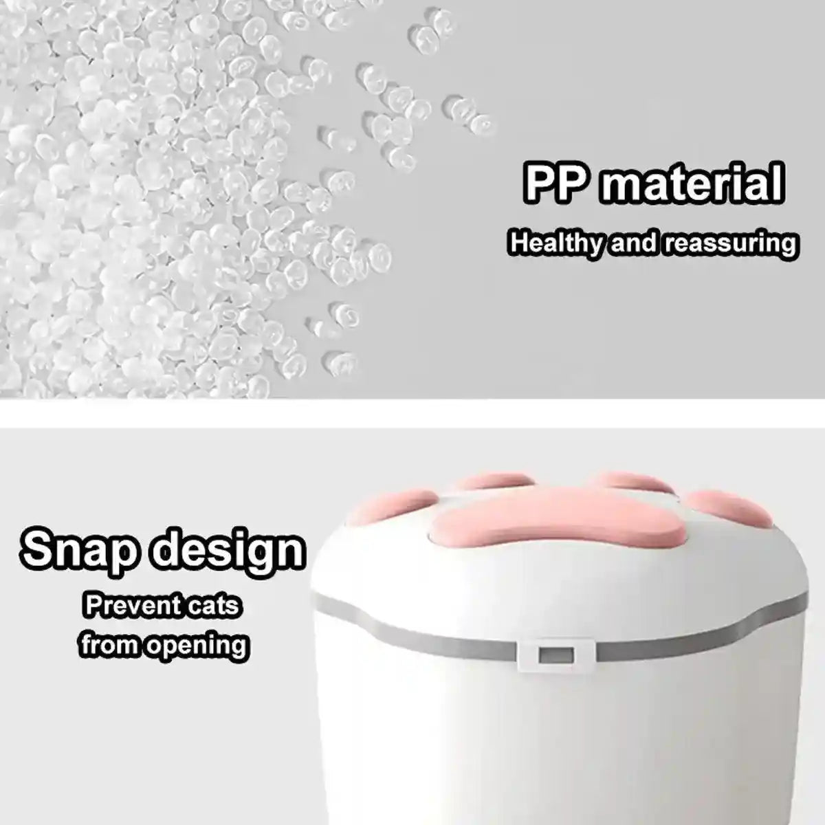 Large Pet Food Storage Bucket Airtight Design with 3kg Capacity