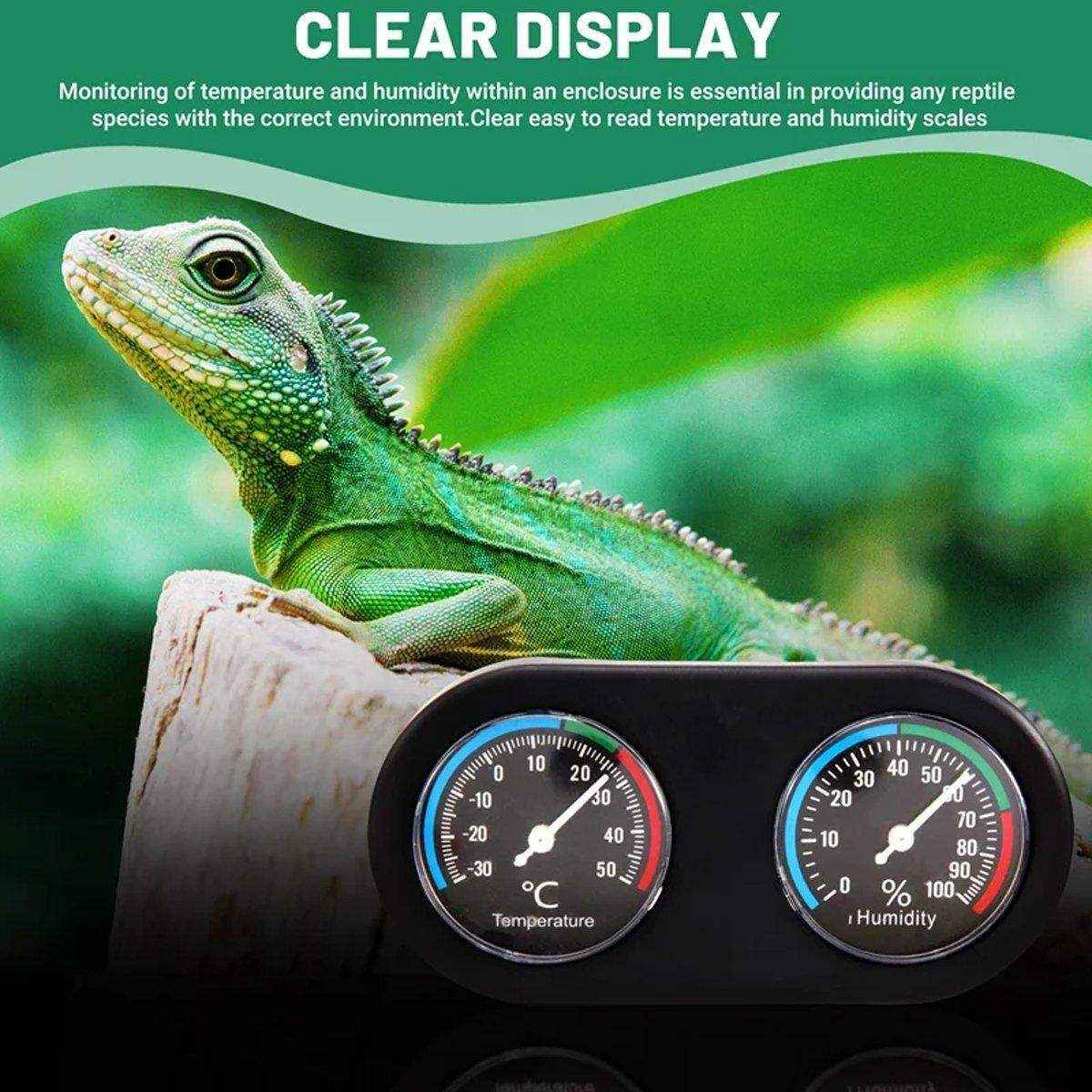 Digital Temperature Humidity Monitor for Reptile Turtle Lizard Spider Tank