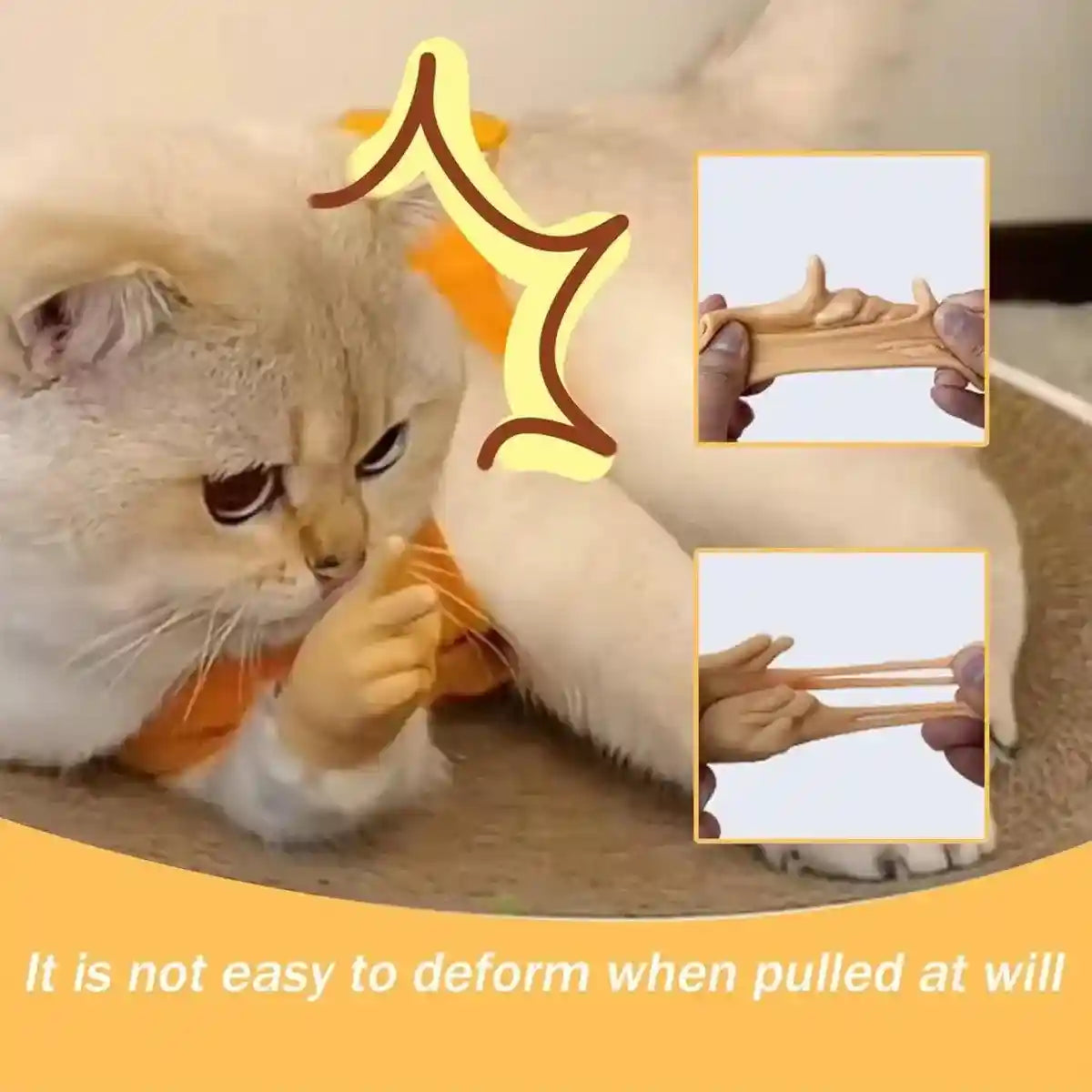 6PCS Cute Cat Finger Covers Soft Rubber Stretchy Mini Simulation Hands Fun Toy