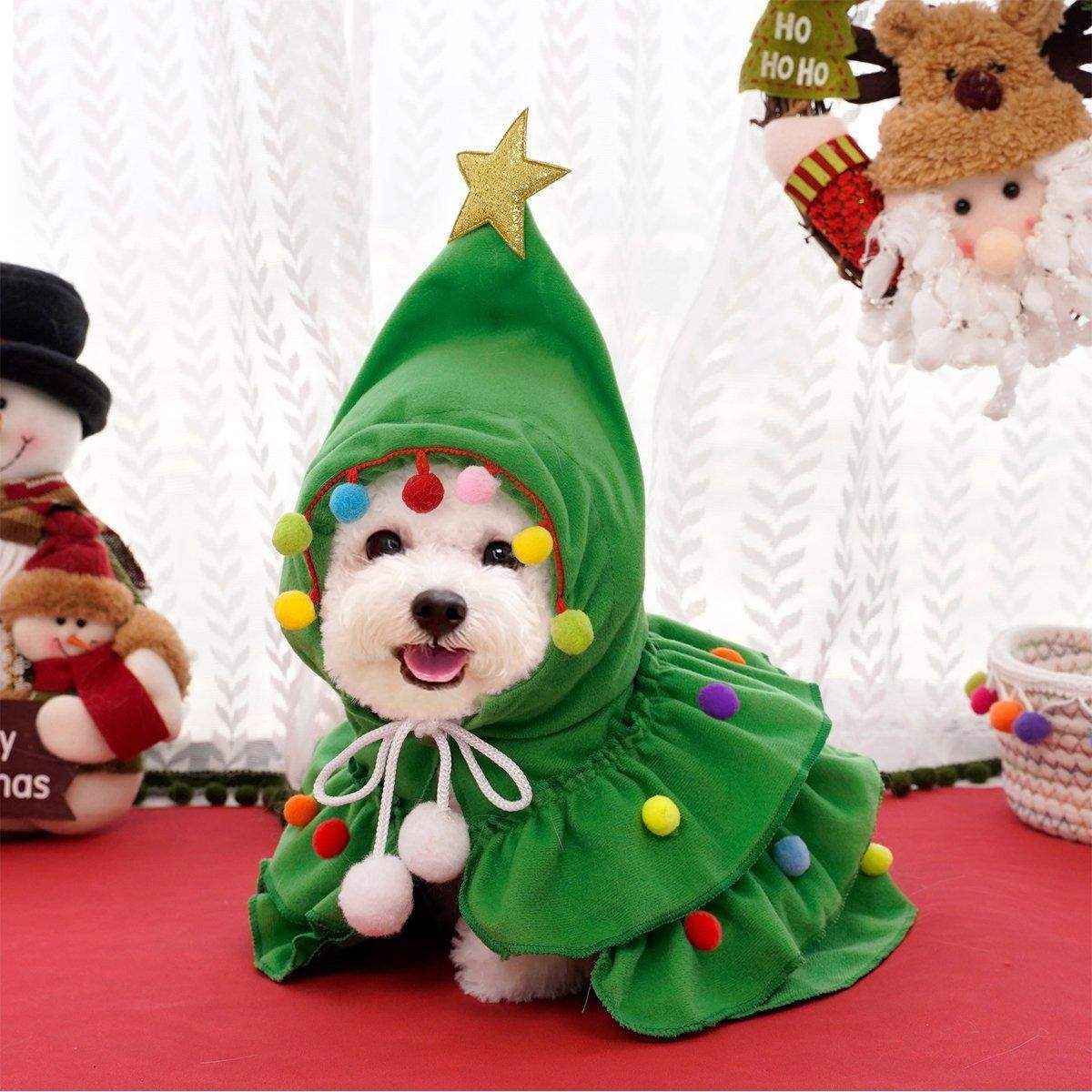 Christmas Pet Clothes Two-color Cape Pet Cape Shawl Dog Transformation Outfit