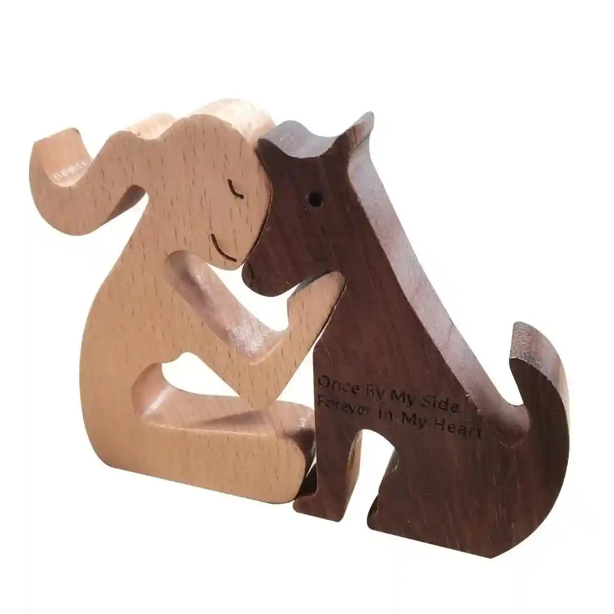 Puppy Wooden Ornament Pet Memorial Desktop Decoration for Home or Office Display