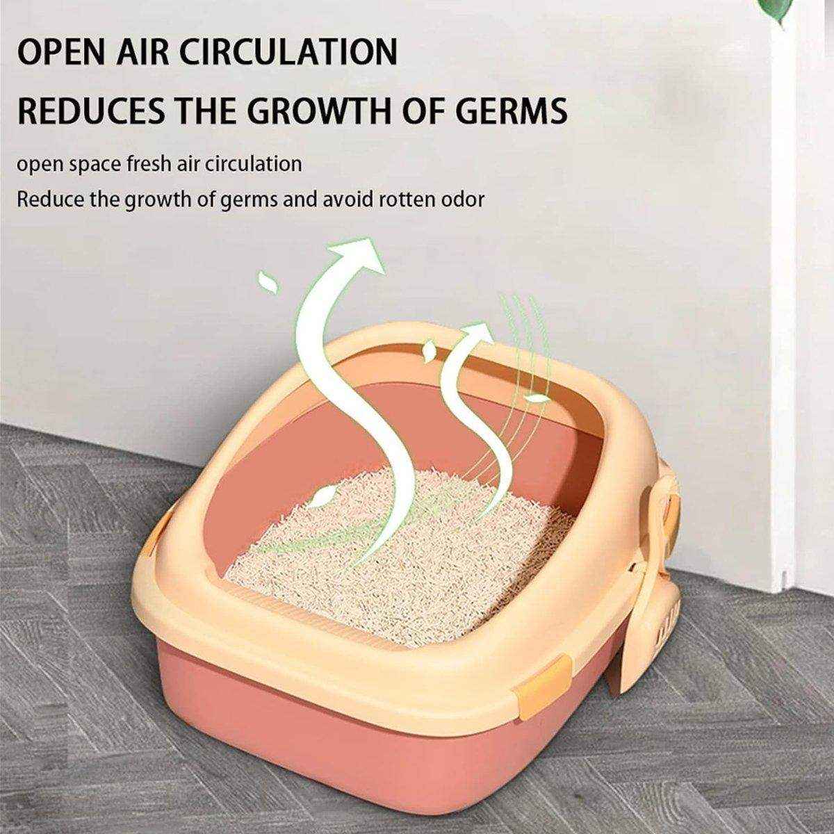 3Colours Litter Tray with Free Cat Litter Shovel