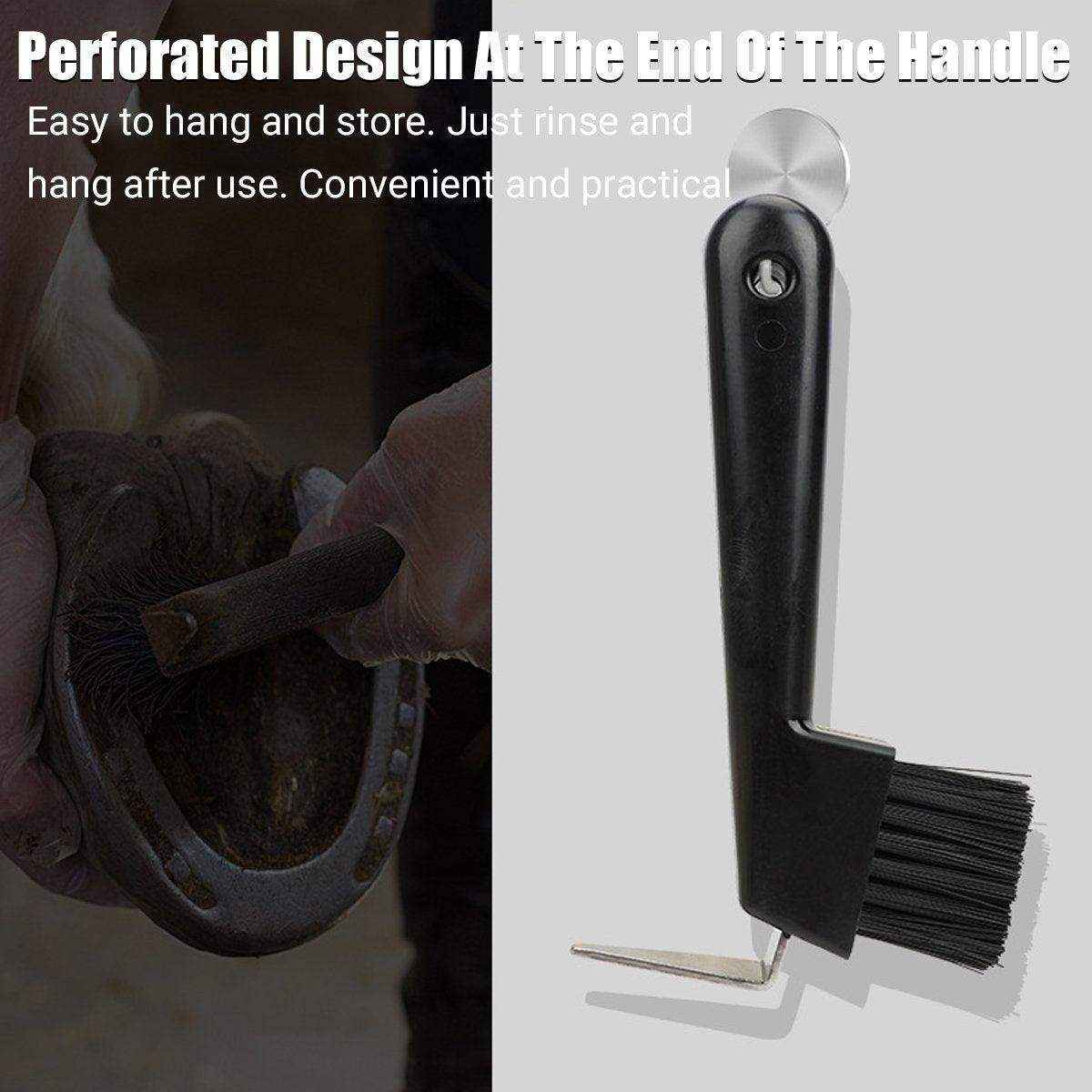 Durable Hoof Care Horseshoe Cleaning Hook Brush for Efficient Grooming