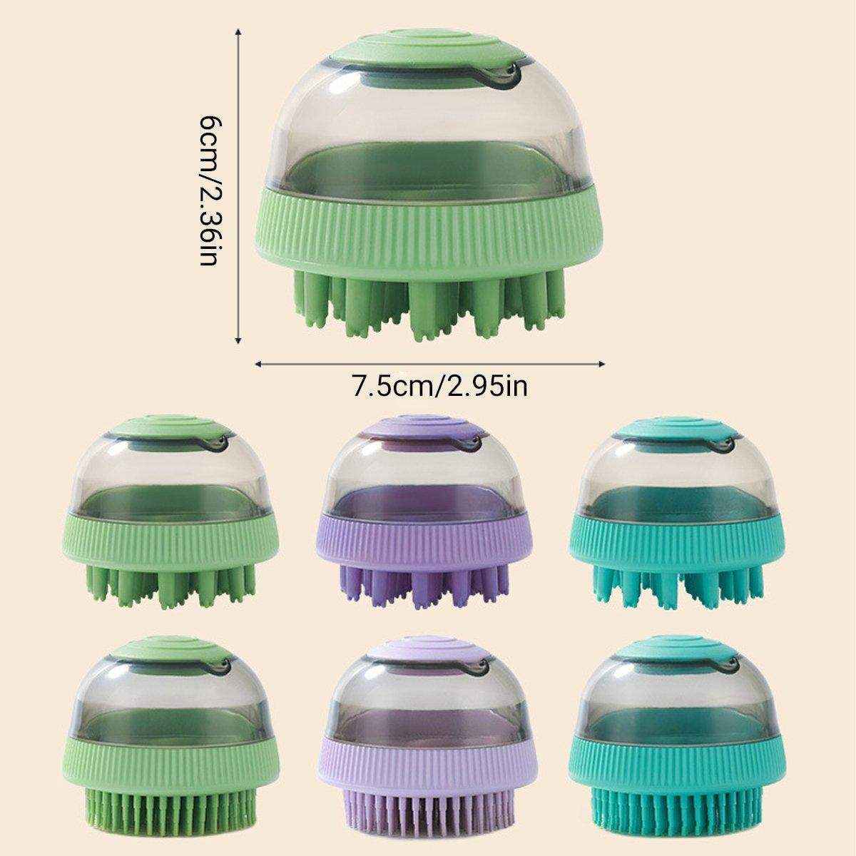 Pet Space Capsule Shower Brush Cat Dog Bath Massage Brush
