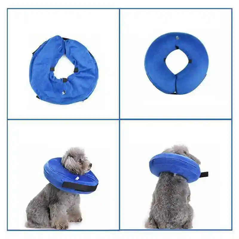 Inflatable Pet Healing Collar - Dog & Cat Medical Protective Cone Jackets