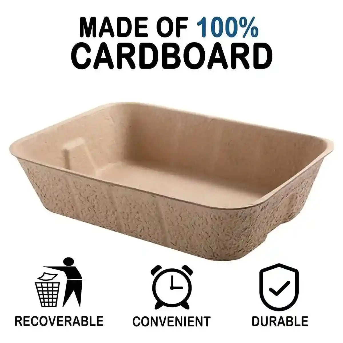 Eco-Friendly Disposable Cat Litter Trays Biodegradable Travel Solution