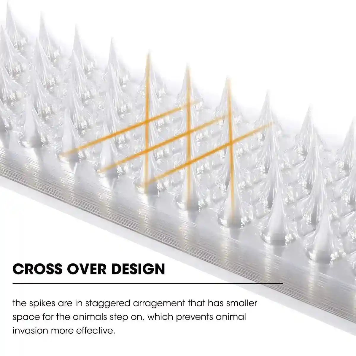 Transparent Bird Spikes Durable & Weatherproof Pest Deterrent for Outdoor Use