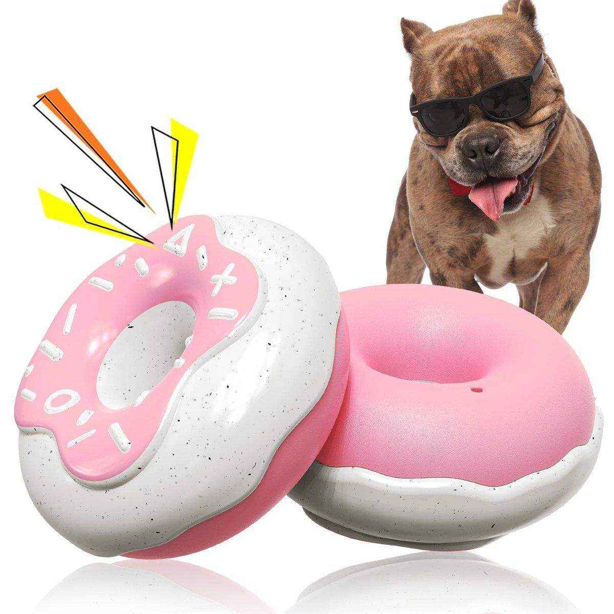 Pet Teeth Cleaning Sound Donut Dog Toys