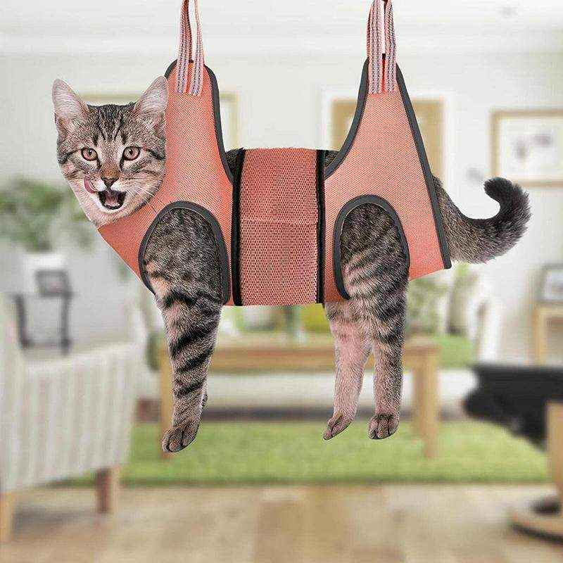 Stress-Free Trimming for Cats and Small Pets with Pet Grooming Hammock
