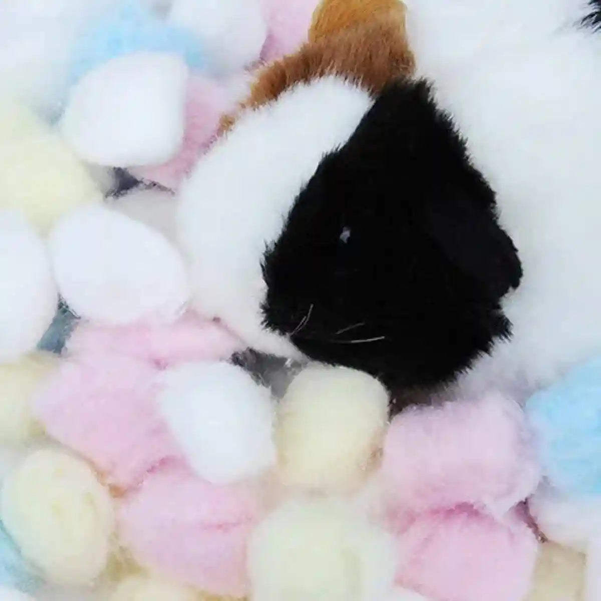 5pcs Hamster Rabbit Winter Cotton Balls Quilt Toys Nest Accessories Warm Bedding