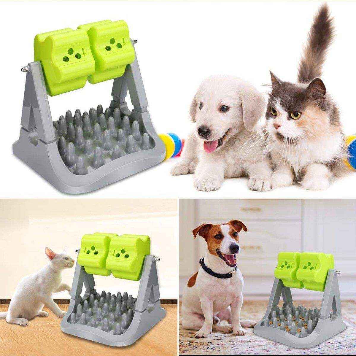 Interactive Pet Food Dispensing Roller Toy Slow Feeder for Dogs & Cats