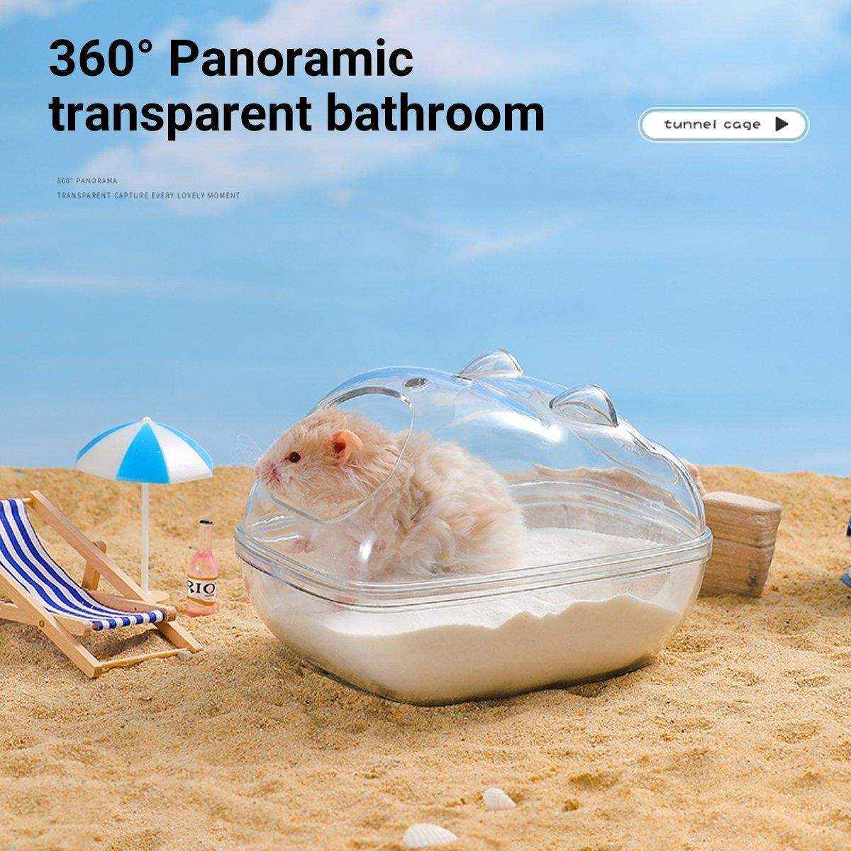 Transparent Hamster House Bathroom & Toilet Nest for Small Pets