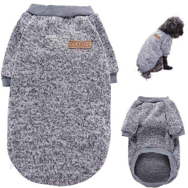 Winter Comfort Dog Jumper with Knitted Design and Colour Options