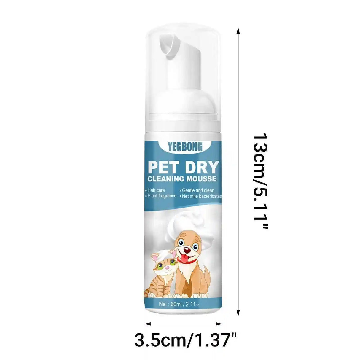 Pet Dry Cleaning Agent Cat Dog Bathing Dry Cleaning Foam Shower Gel Wash-Free
