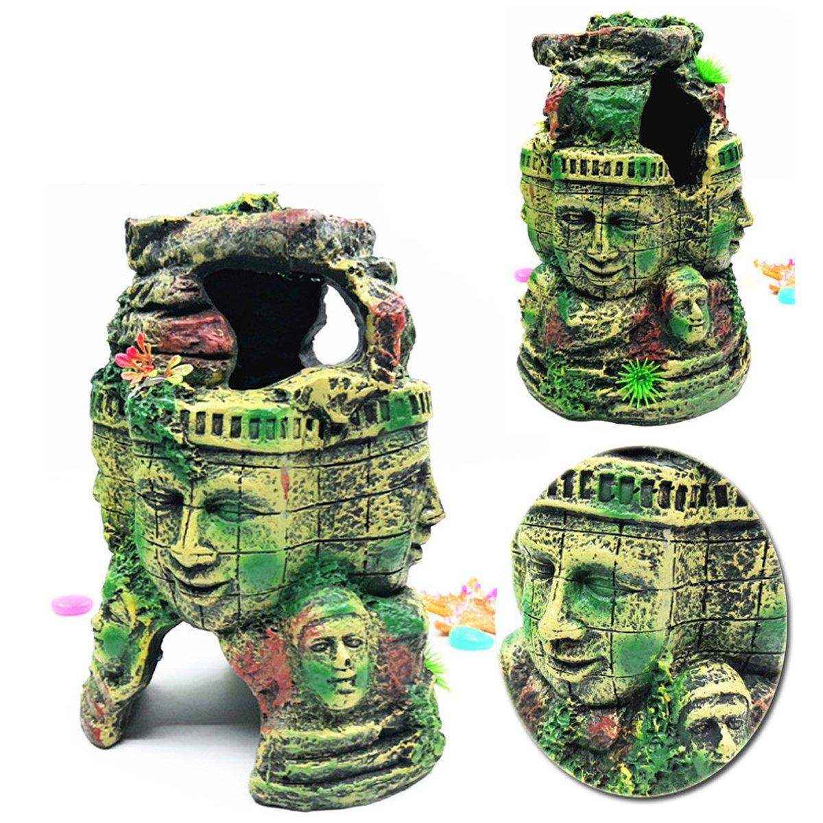 Ancient Easter Island Aquarium Rocks & Resin Decor Ornaments