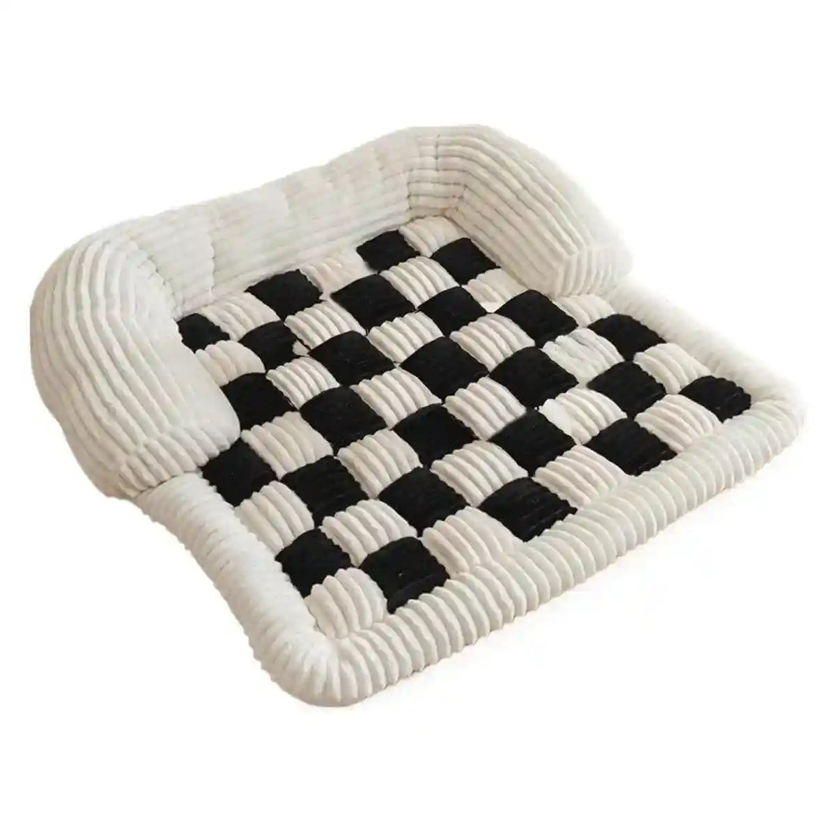 Checkerboard Pet Bed Mat Comfortable Sofa for Cats & Small Dogs