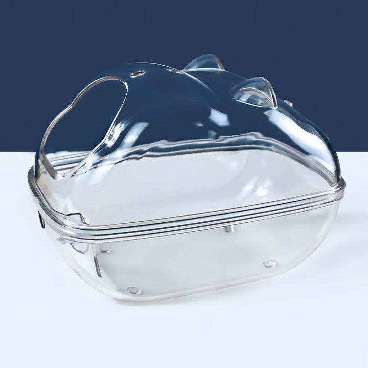 Transparent Hamster House Bathroom & Toilet Nest for Small Pets